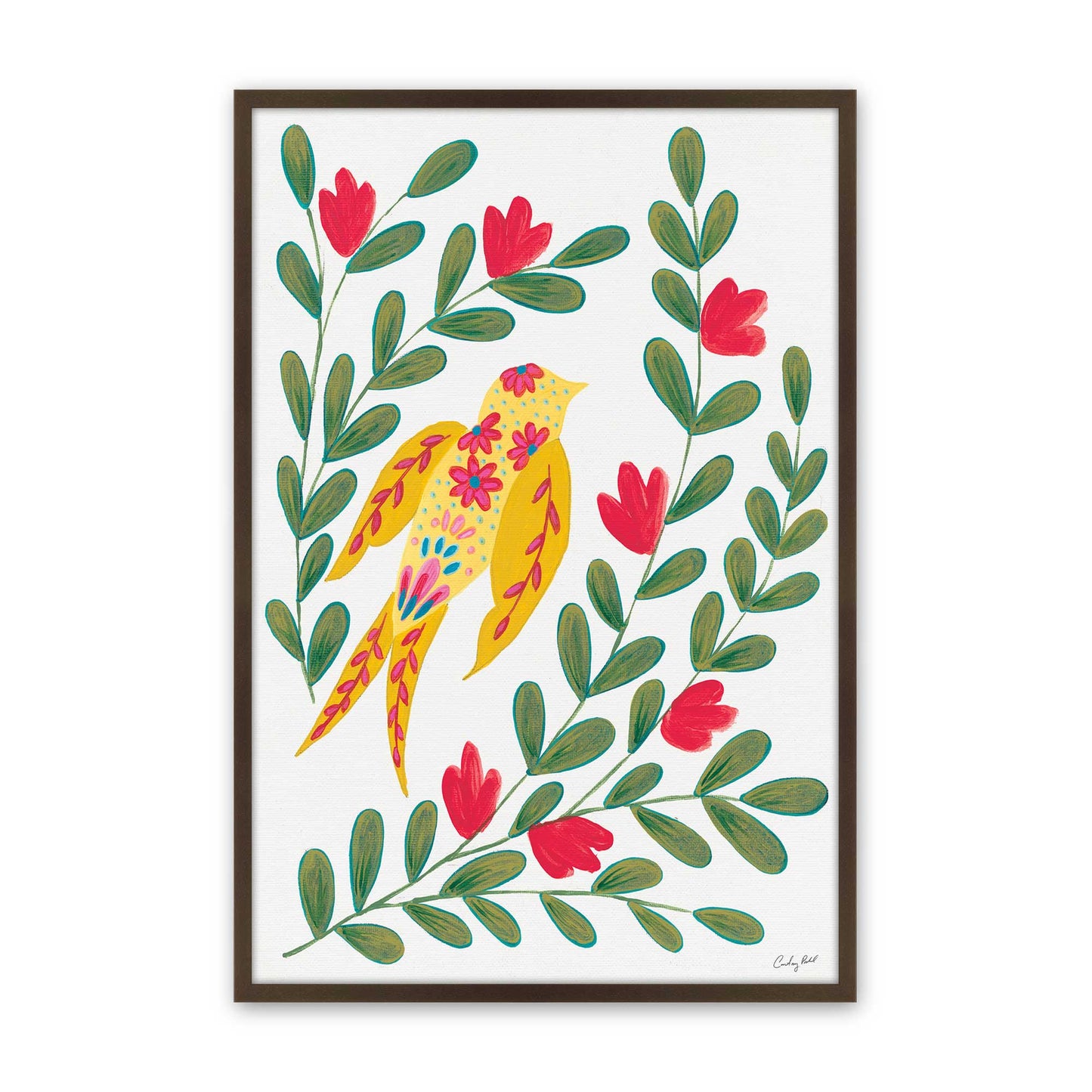 [Color:Belvinder Brown], Picture of art in a Belvinder Brown frame
