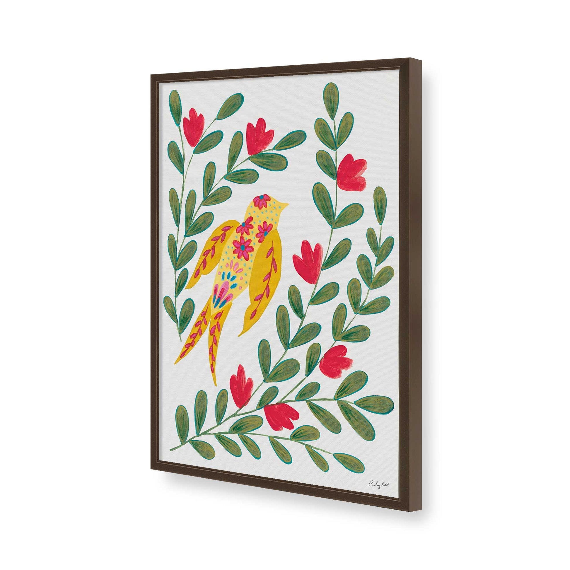 [Color:Belvinder Brown], Picture of art in a Belvinder Brown frame of the corner