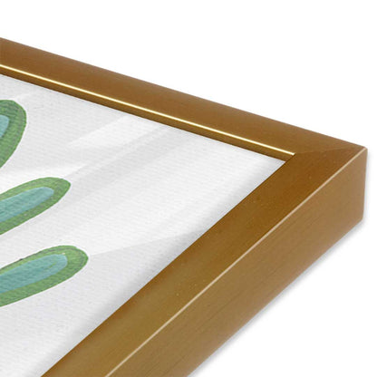 [Color:Polished Gold], Picture of art in a Polished Gold frame at an angle