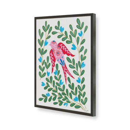 [Color:Satin Black], Picture of art in a Satin Black frame of the corner