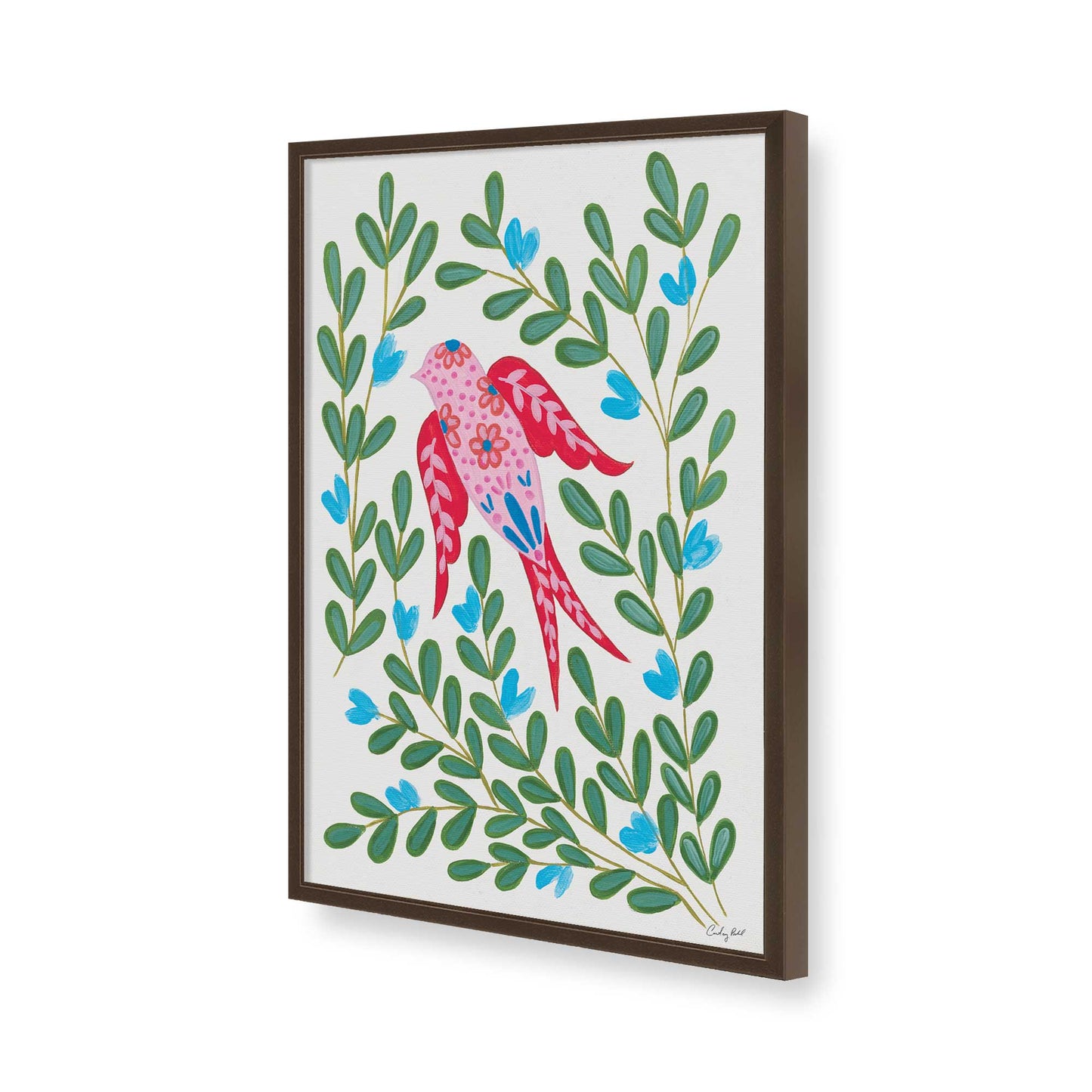 [Color:Belvinder Brown], Picture of art in a Belvinder Brown frame of the corner