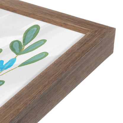 [Color:Walnut], Picture of art in a Walnut frame at an angle