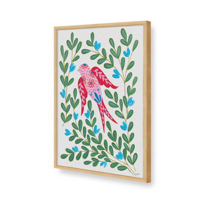 [Color:American Maple], Picture of art in a American Maple frame of the corner