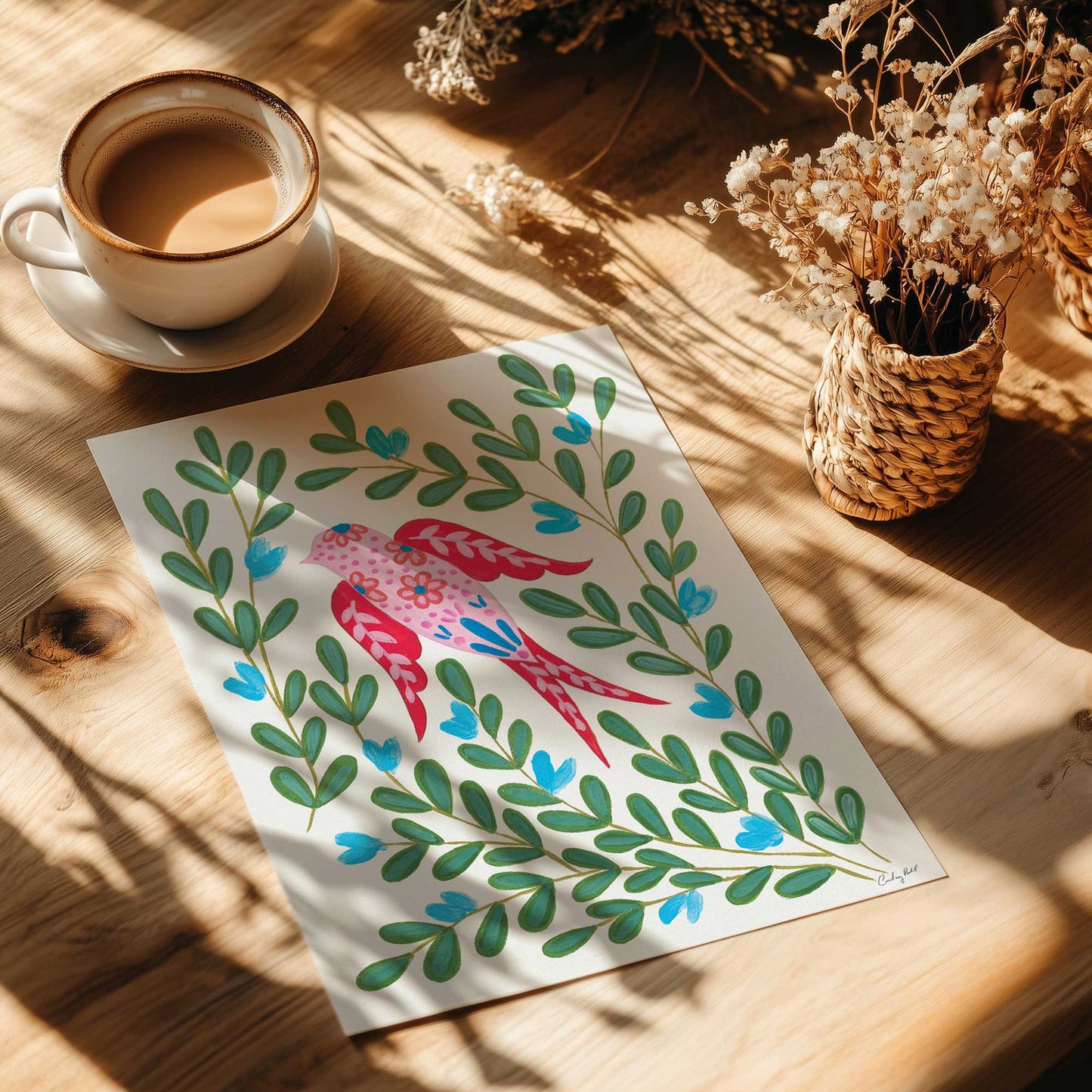 [Color:Rolled Print], Picture of close up of art