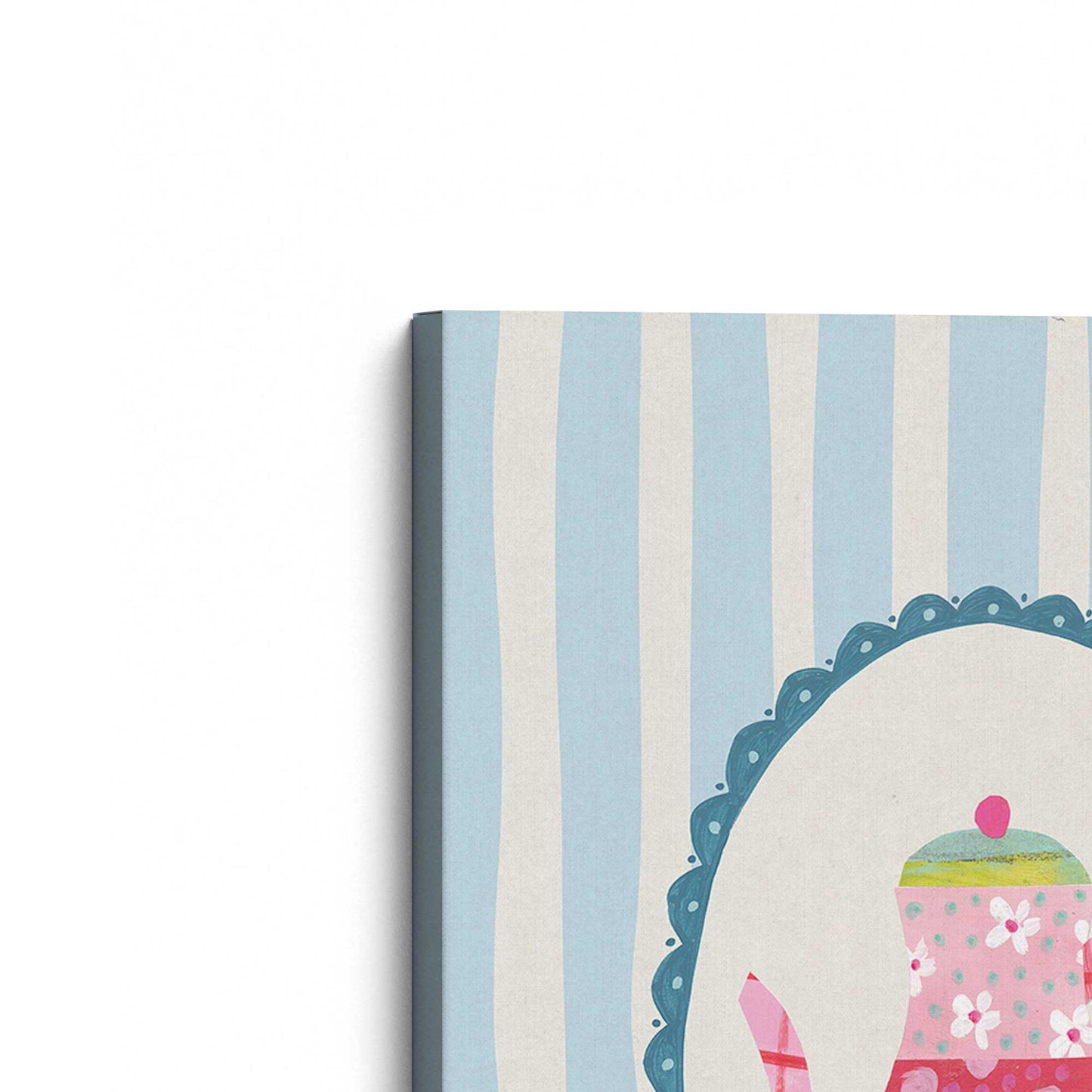[Color:Stretched Canvas], Picture of the corner of the art