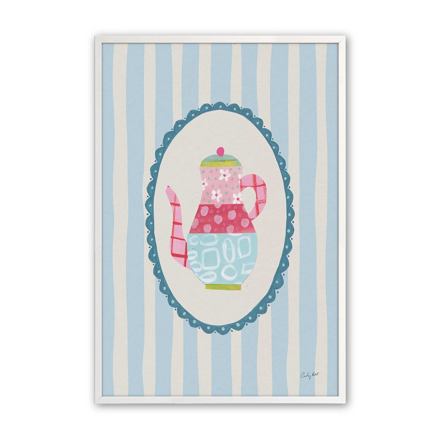 [Color:Opaque White], Picture of art in a Opaque White frame
