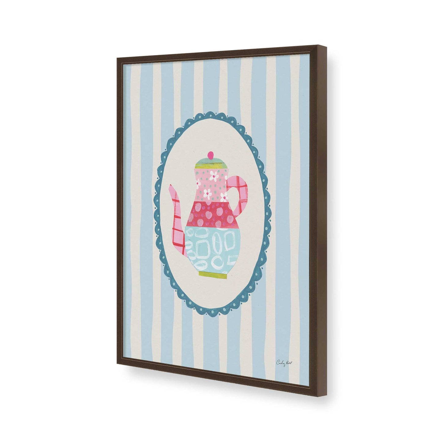 [Color:Belvinder Brown], Picture of art in a Belvinder Brown frame of the corner