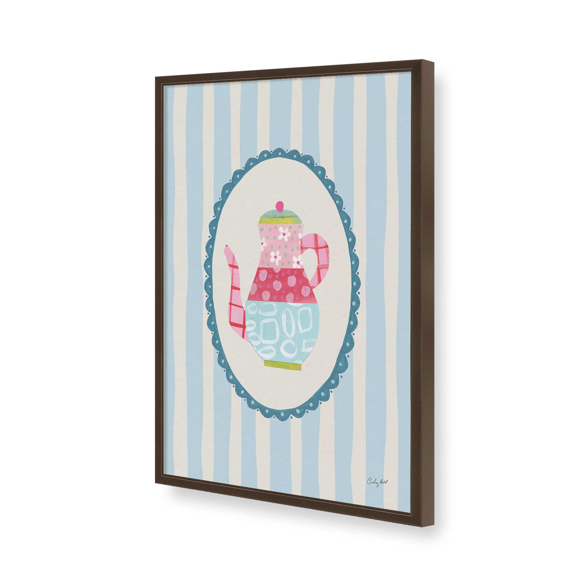 [Color:Belvinder Brown], Picture of art in a Belvinder Brown frame of the corner