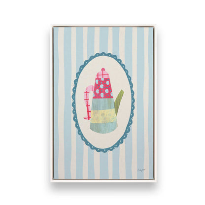 [Color:Opaque White], Picture of art in a White frame