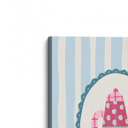 [Color:Stretched Canvas], Picture of the corner of the art
