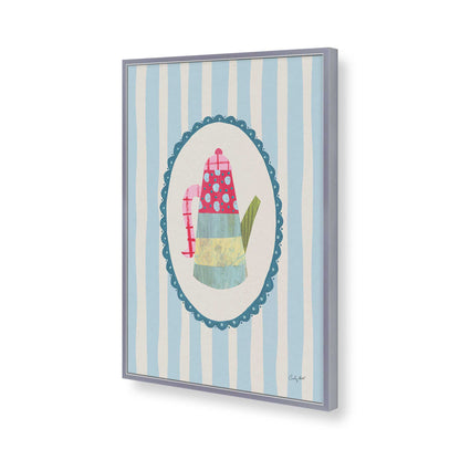 [Color:Polished Chrome], Picture of art in a Polished Chrome frame of the corner