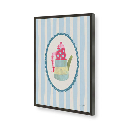 [Color:Satin Black], Picture of art in a Satin Black frame of the corner