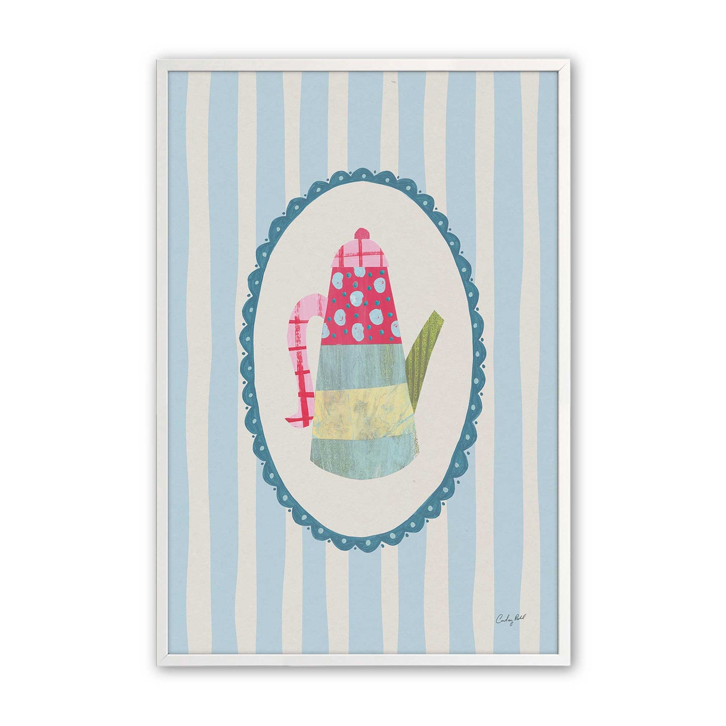 [Color:Opaque White], Picture of art in a Opaque White frame