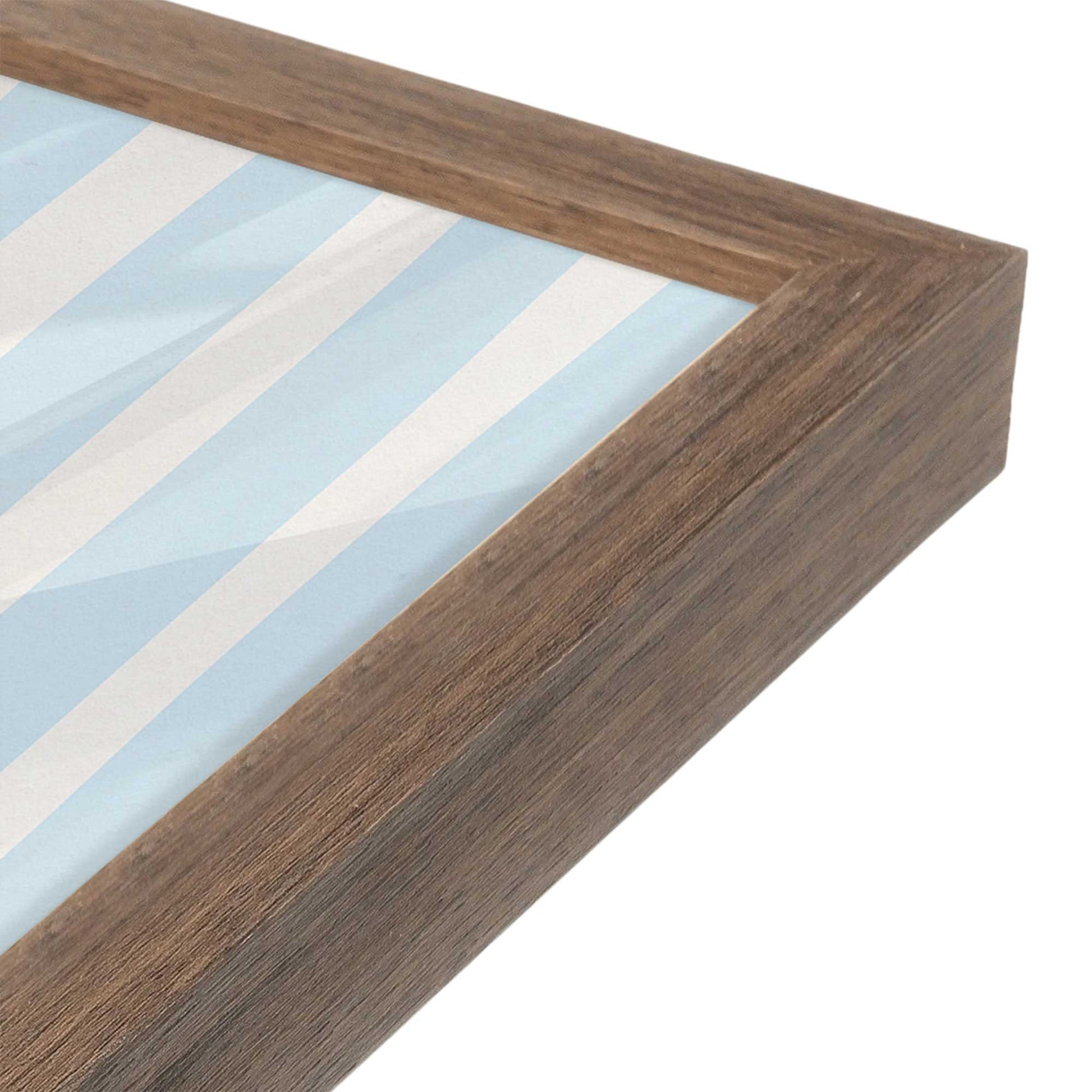 [Color:Walnut], Picture of art in a Walnut frame at an angle