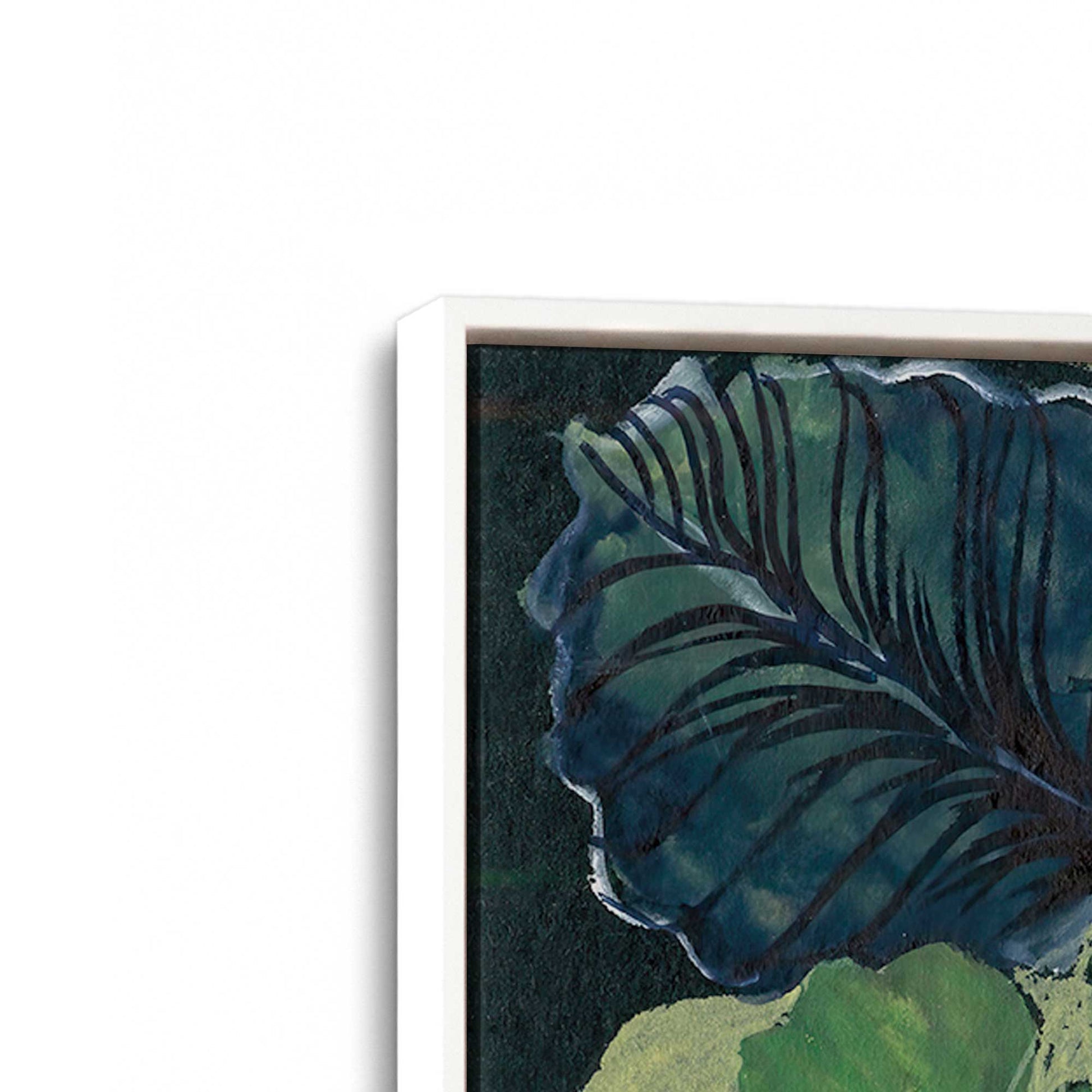 [Color:Opaque White], Picture of art in a White frame at an angle