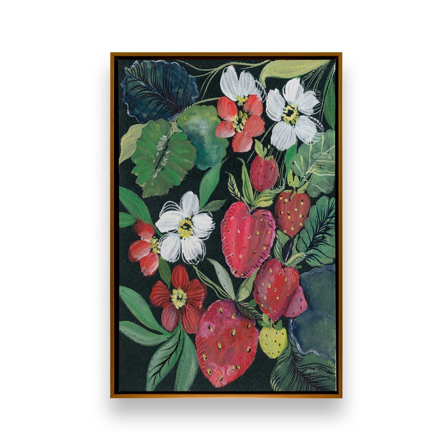 [Color:Polished Gold], Picture of art in a Polished Gold frame