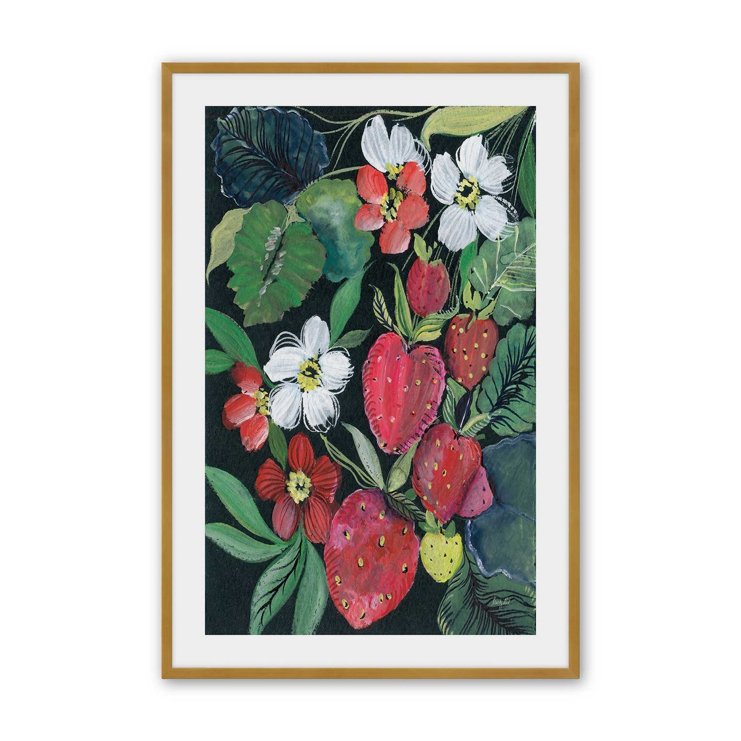 [Color:Polished Gold], Picture of art in a Polished Gold frame