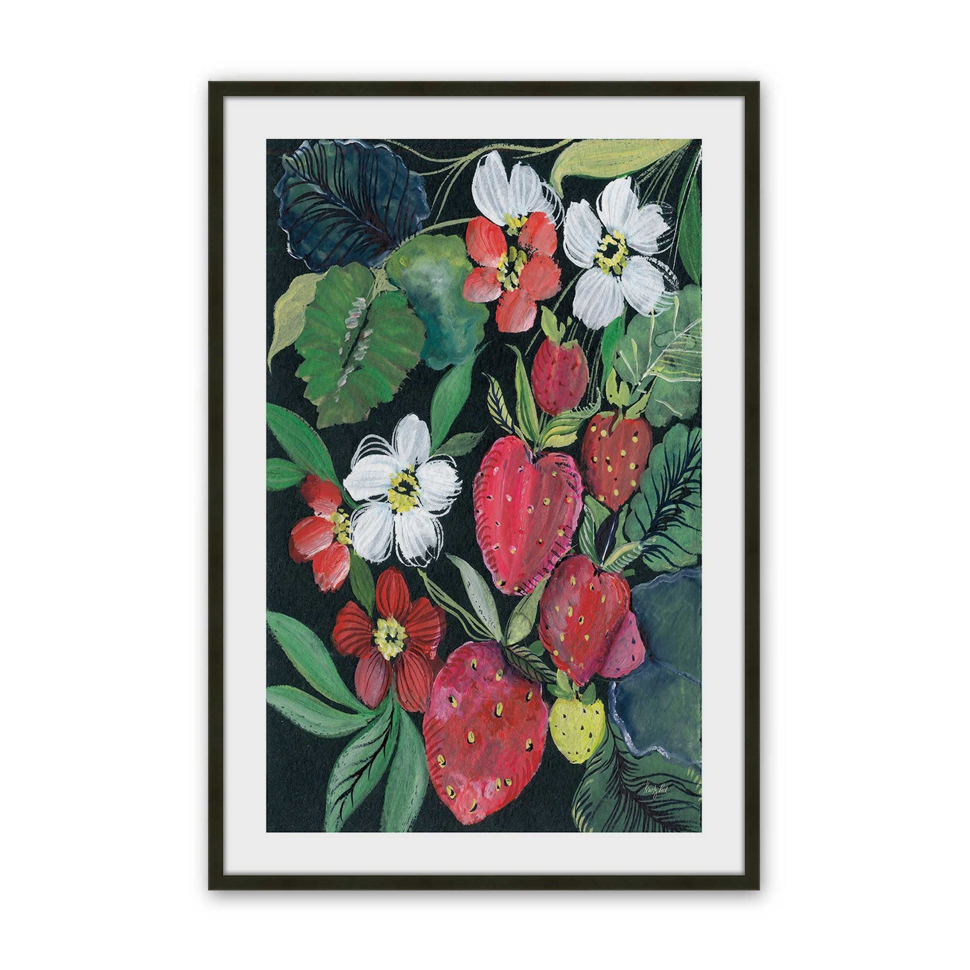 [Color:Satin Black], Picture of art in a Satin Black frame