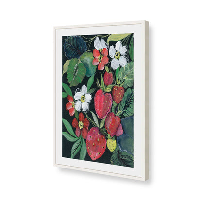 [Color:Opaque White], Picture of art in a Opaque White frame of the corner