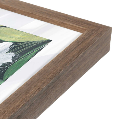 [Color:Walnut], Picture of art in a Walnut frame at an angle