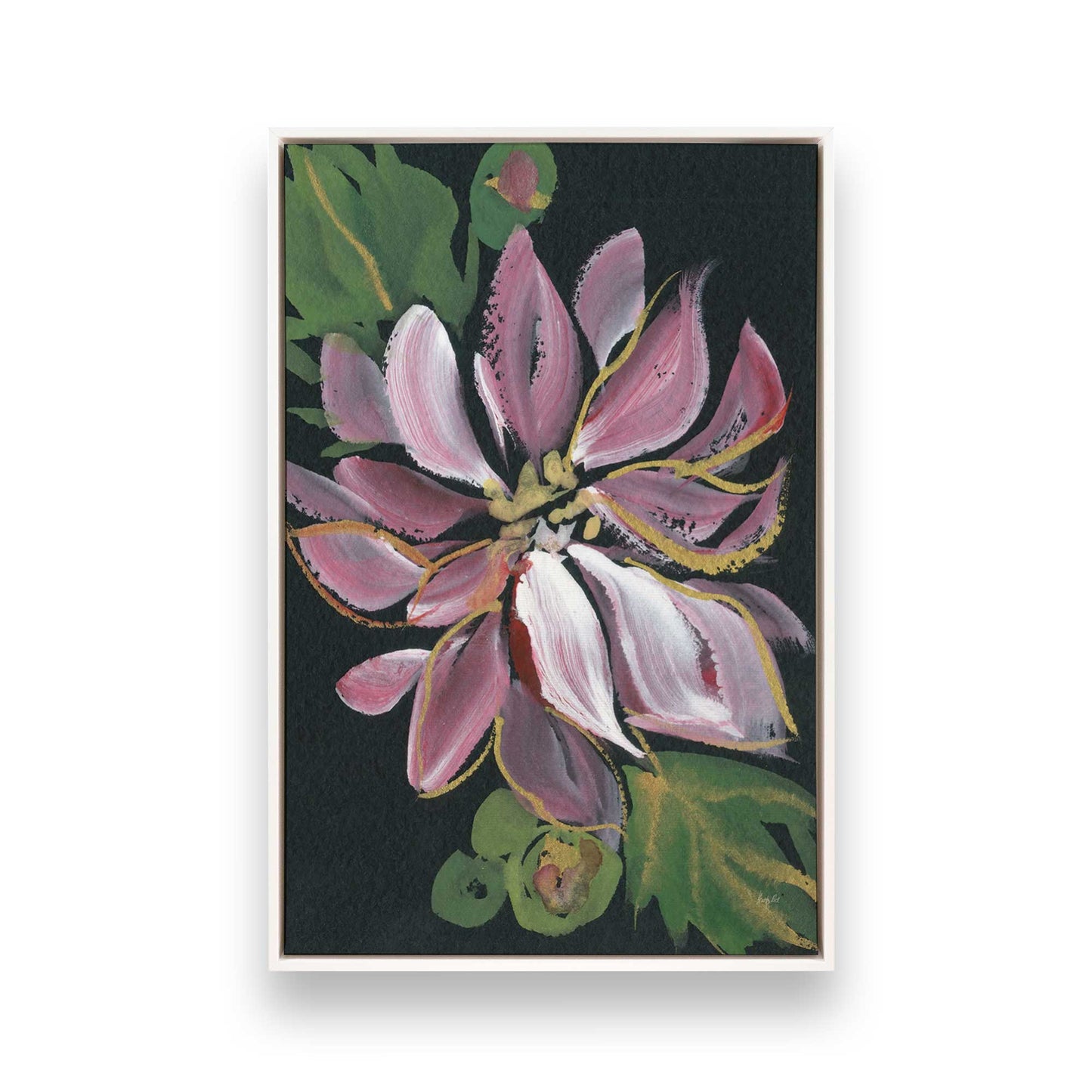 [Color:Opaque White], Picture of art in a White frame