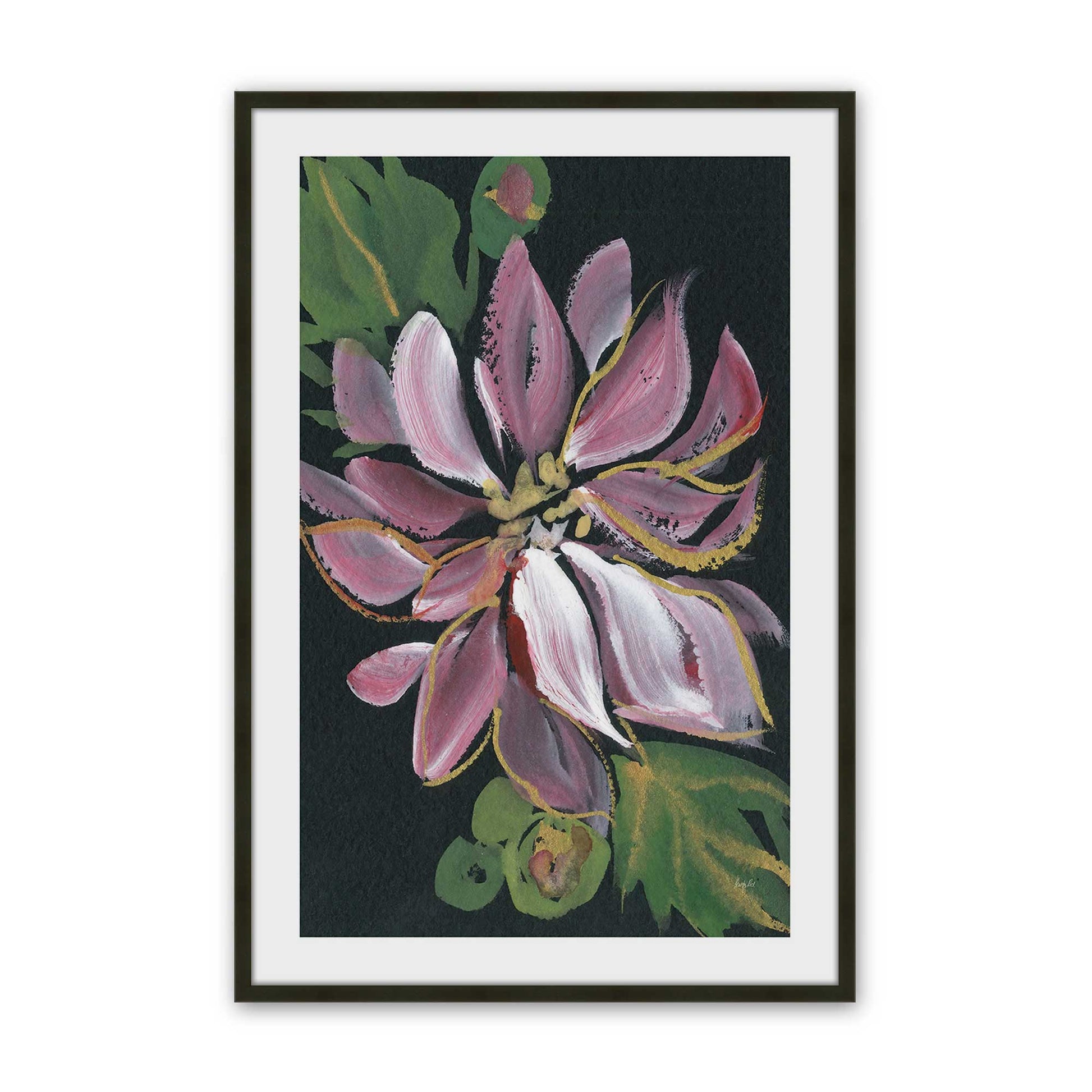 [Color:Satin Black], Picture of art in a Satin Black frame