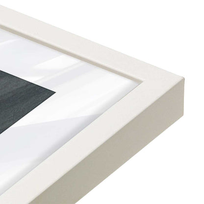 [Color:Opaque White], Picture of art in a Opaque White frame at an angle