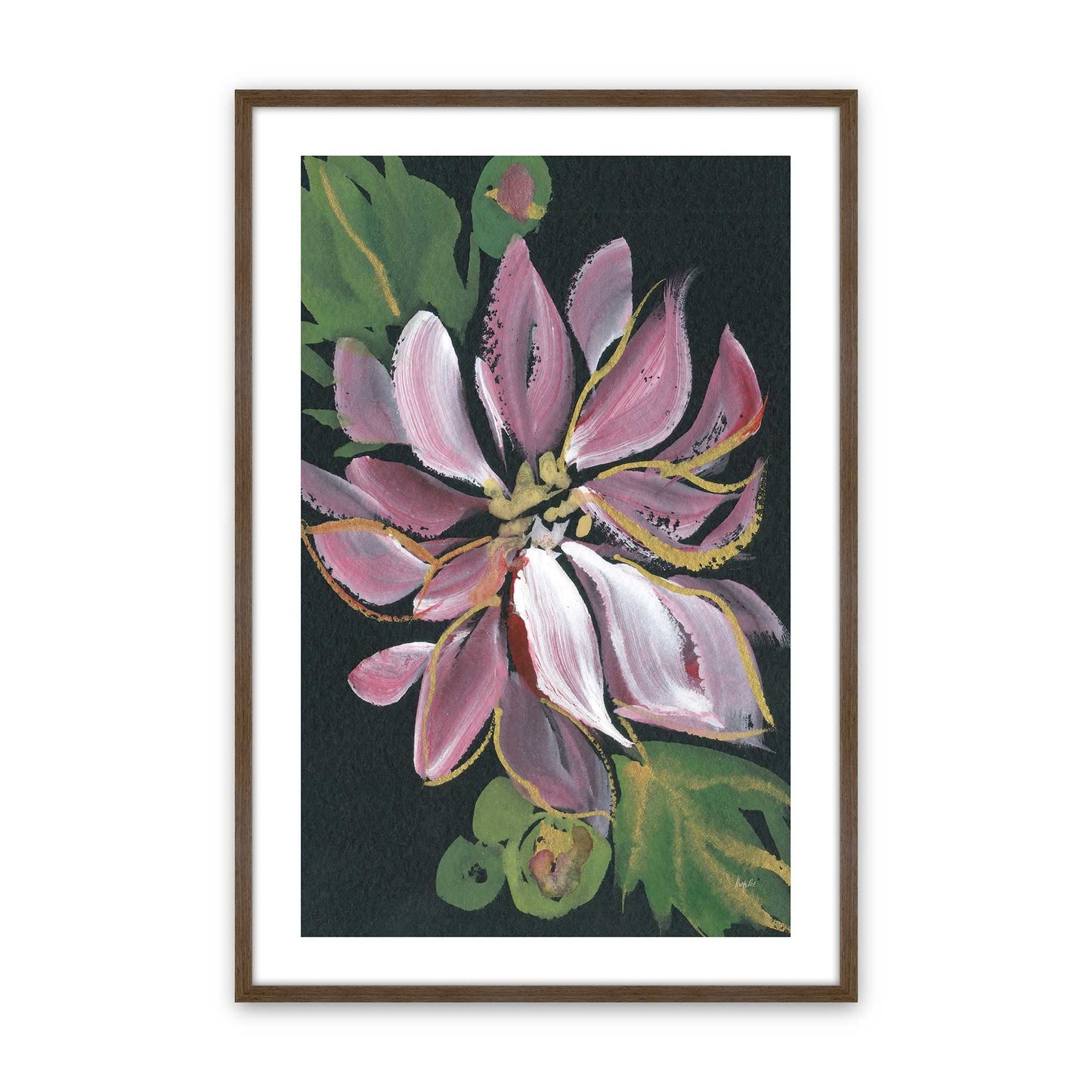 [Color:Walnut], Picture of art in a Walnut frame