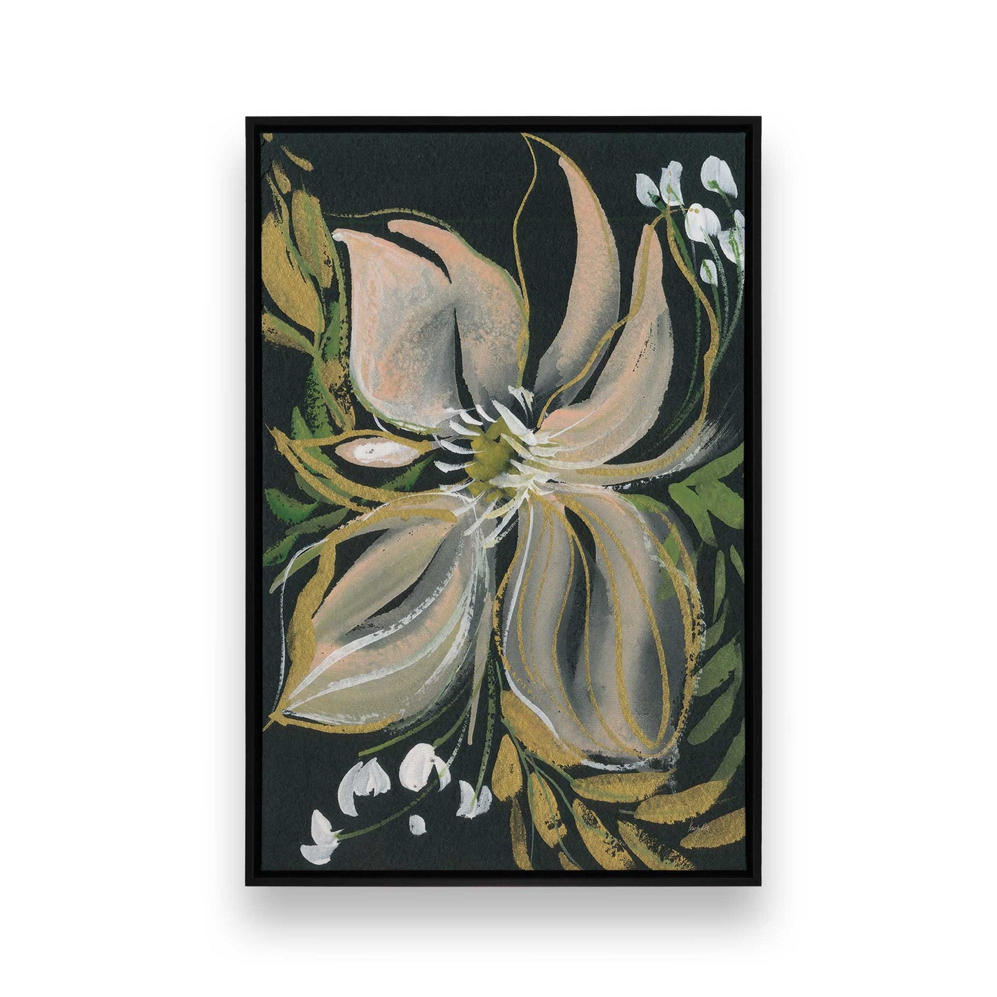 [Color:Satin Black], Picture of art in a Satin Black frame