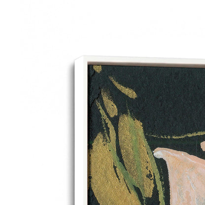 [Color:Opaque White], Picture of art in a White frame at an angle