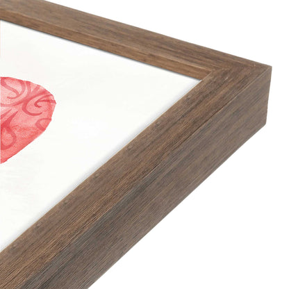 [Color:Walnut], Picture of art in a Walnut frame at an angle