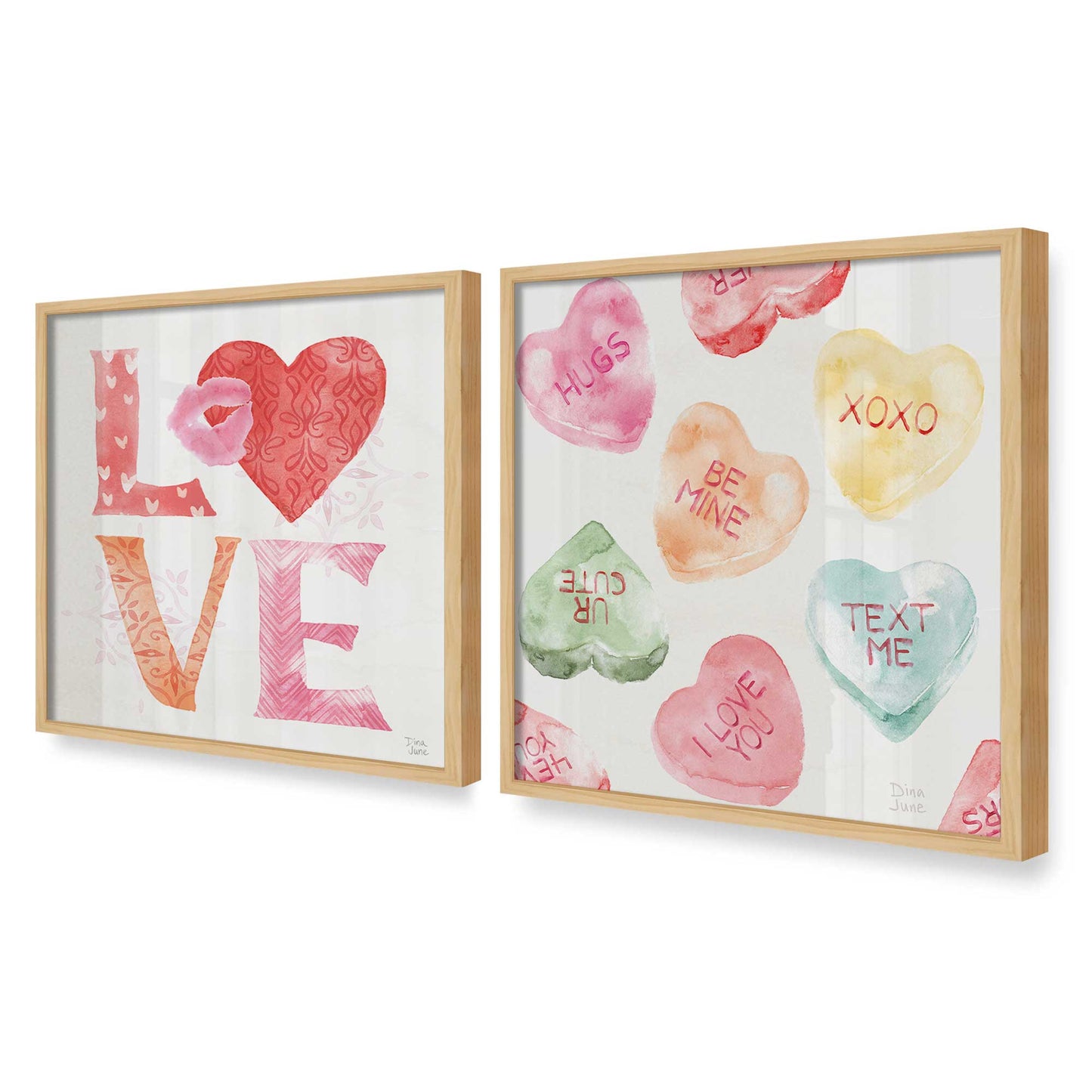 [Color:American Maple], Picture of art in a American Maple frame of the corner