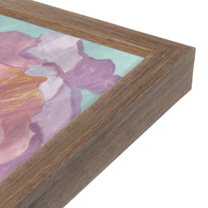 [Color:Walnut], Picture of art in a Walnut frame at an angle