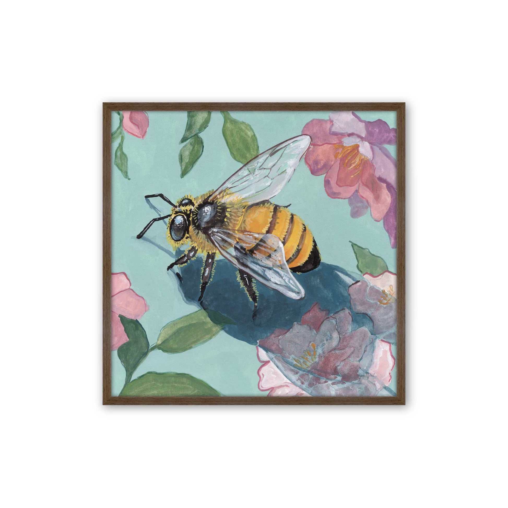 [Color:Walnut], Picture of art in a Walnut frame