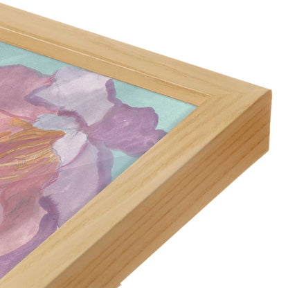[Color:American Maple], Picture of art in a American Maple frame at an angle
