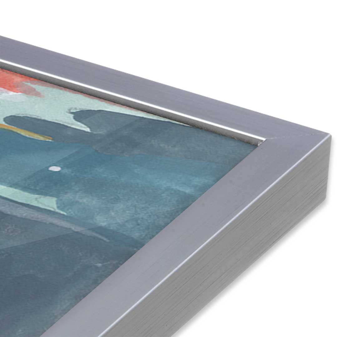 [Color:Polished Chrome], Picture of art in a Polished Chrome frame at an angle