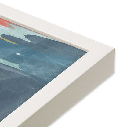 [Color:Opaque White], Picture of art in a Opaque White frame at an angle