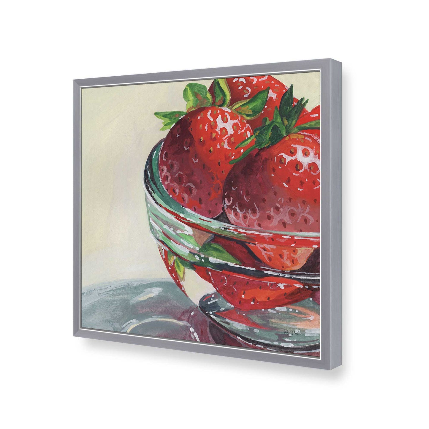 [Color:Polished Chrome], Picture of art in a Polished Chrome frame of the corner