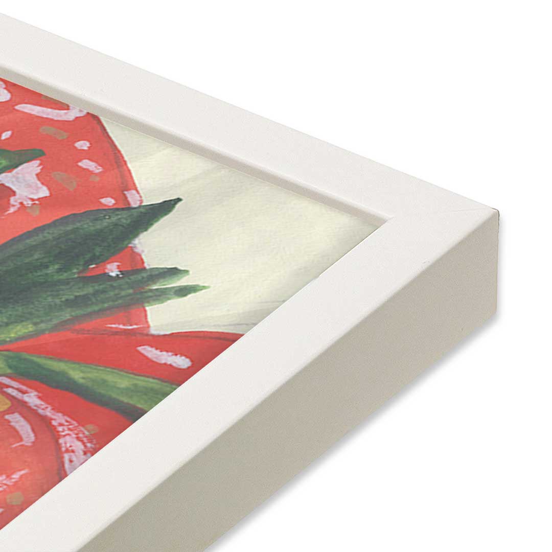[Color:Opaque White], Picture of art in a Opaque White frame at an angle