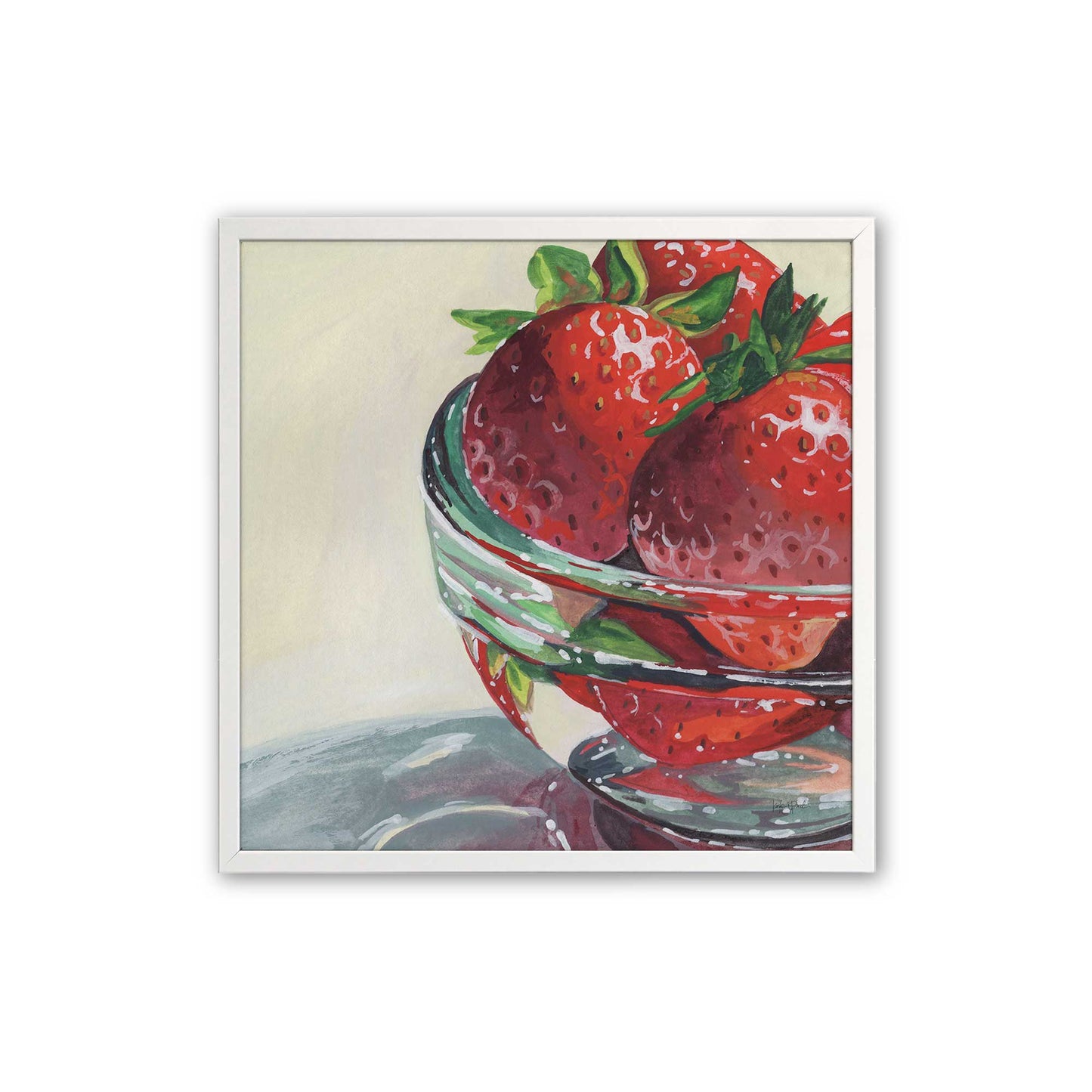 [Color:Opaque White], Picture of art in a Opaque White frame