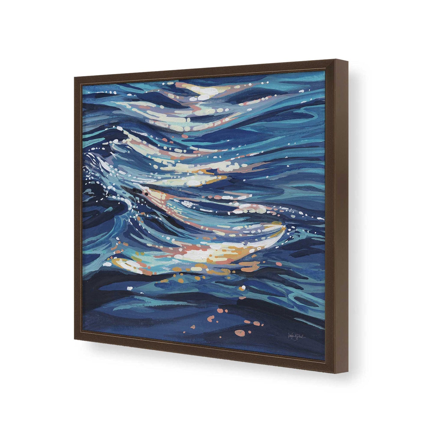 [Color:Espresso], Picture of art in a Espresso frame of the corner