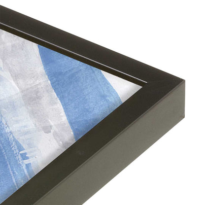 [Color:Satin Black], Picture of art in a Satin Black frame at an angle