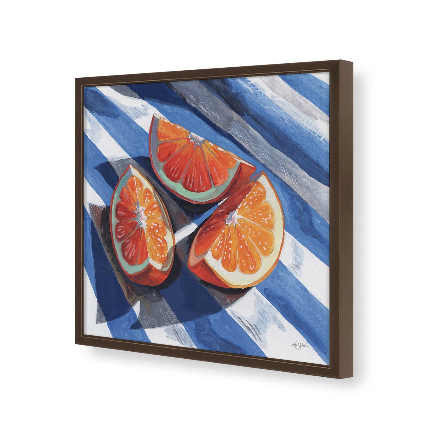 [Color:Espresso], Picture of art in a Espresso frame of the corner