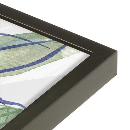 [Color:Satin Black], Picture of art in a Satin Black frame at an angle