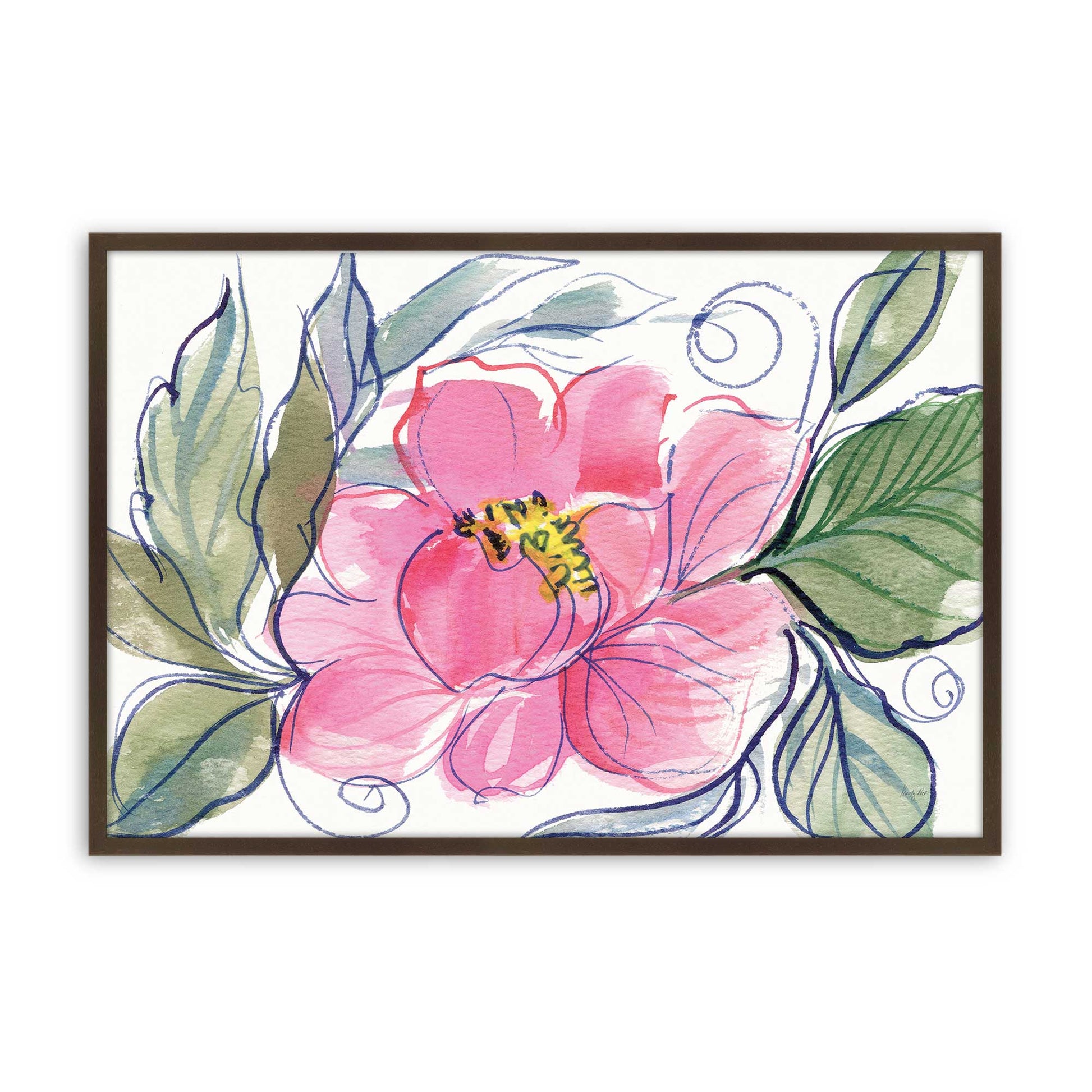 [Color:Belvinder Brown], Picture of art in a Belvinder Brown frame
