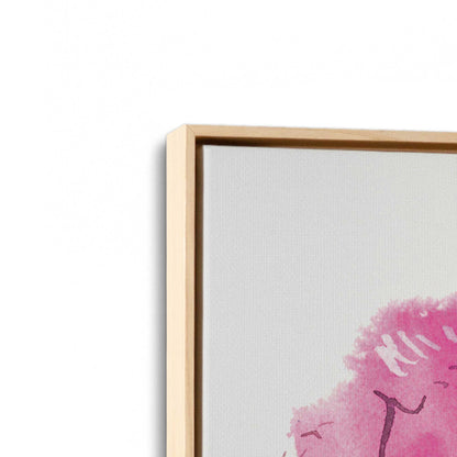 [Color:American Maple], Picture of art in a American Maple frame at an angle