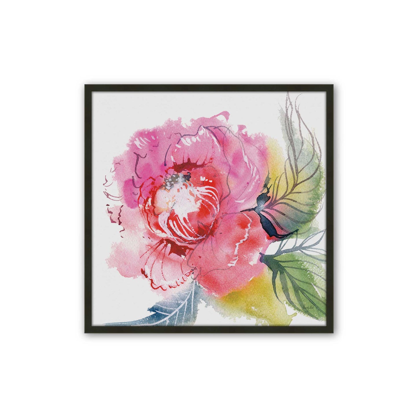 [Color:Satin Black], Picture of art in a Satin Black frame