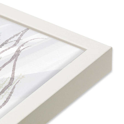 [Color:Opaque White], Picture of art in a Opaque White frame at an angle