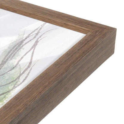 [Color:Walnut], Picture of art in a Walnut frame at an angle