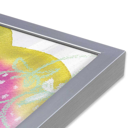 [Color:Polished Chrome], Picture of art in a Polished Chrome frame at an angle